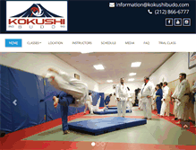 Tablet Screenshot of kokushibudo.com